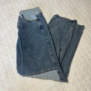 amazon color block jeans size small (4-6)